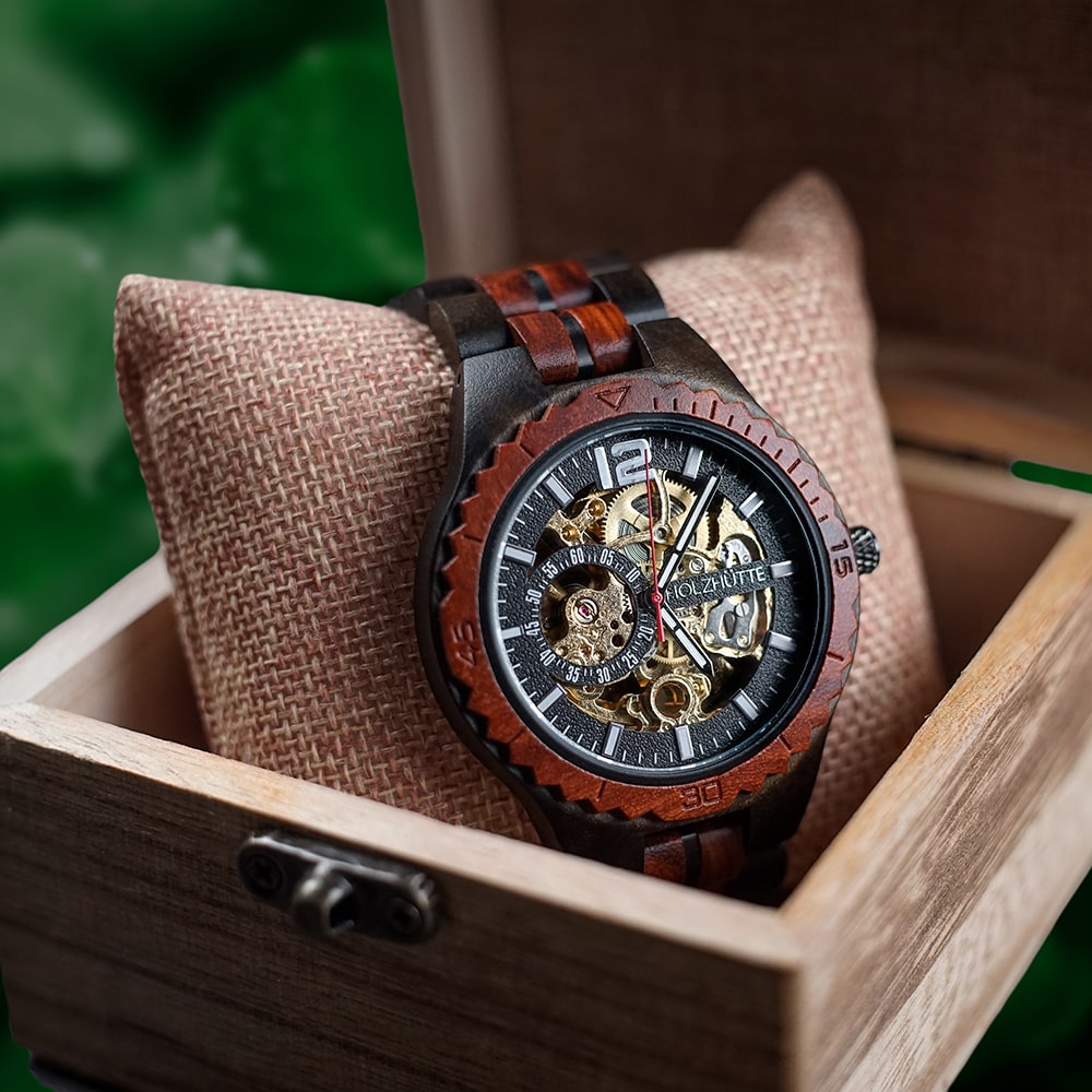 Holzwerk Armbanduhr Holz Armbanduhr Holz Chronograph Holzwerk